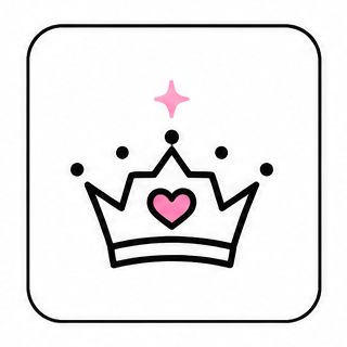 Pink party crown